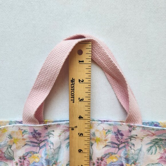 Superga X LoveShackFancy Floral Canvas Tote Bag Pink Tropical Feminine Cute - Picture 7 of 9